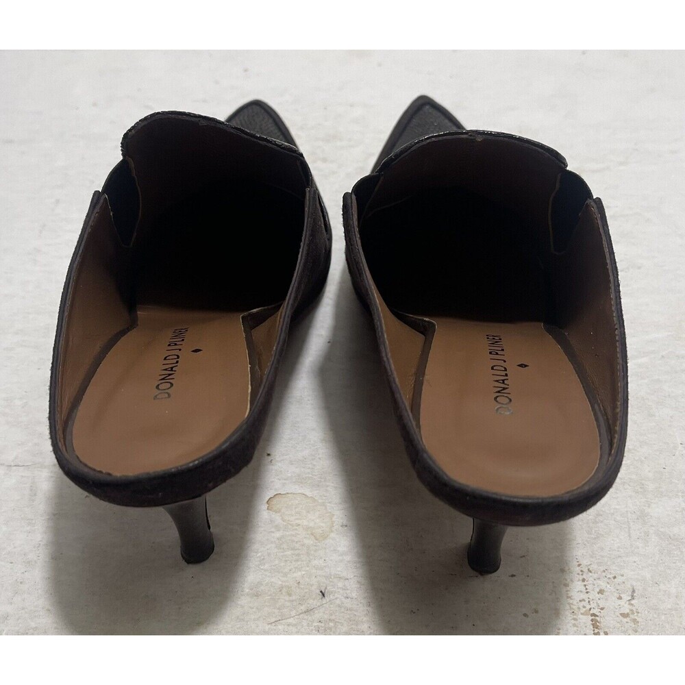 Donald J. Pliner TRIST2-LL M070 Bronze Metallic Lizzard Heeled Mule Size 7M EUC - Picture 7 of 14